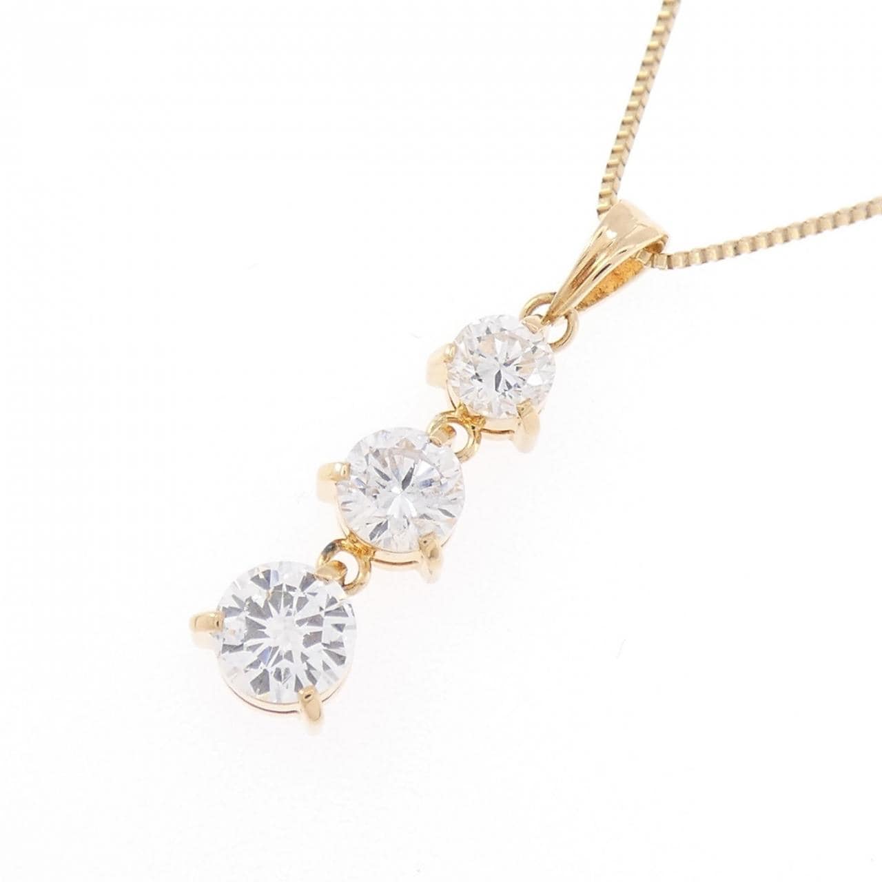 K18YG ダイヤモンド ネックレス 1.00CT