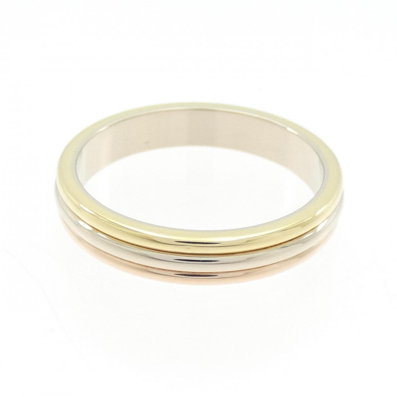 カルティエ スリーゴールドウェディング リング