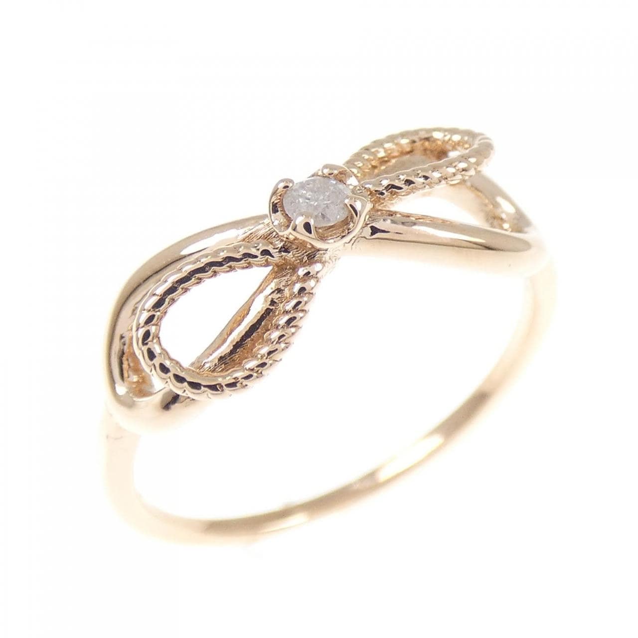 アガット ダイヤモンド リング 0.03CT