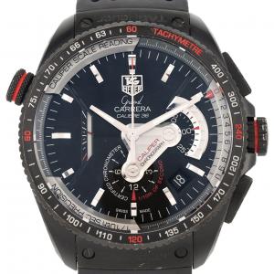 【ノーメンテナンス還元価格】タグ･ホイヤー グランドカレラ･キャリバー36RSクロノグラフ PVD TI CAV5185.FT6020 TI 自動巻