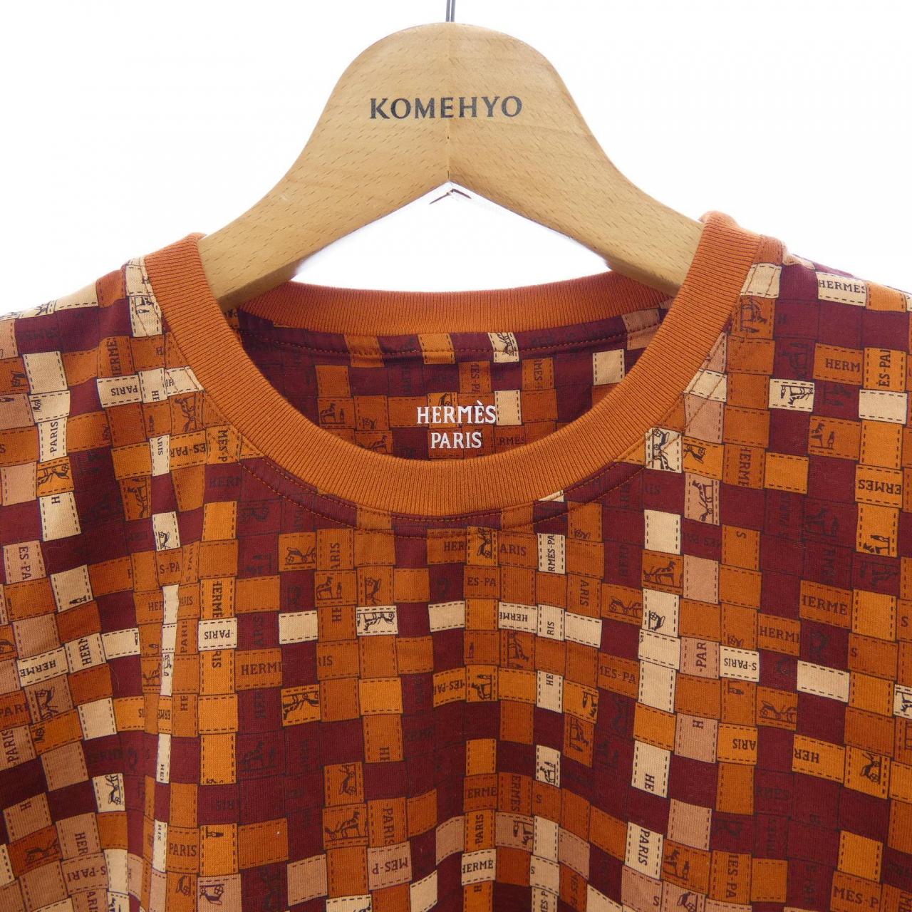 エルメス HERMES BOLDUC AU CARRE ボルデュックチェック 5E4645DK Tシャツ