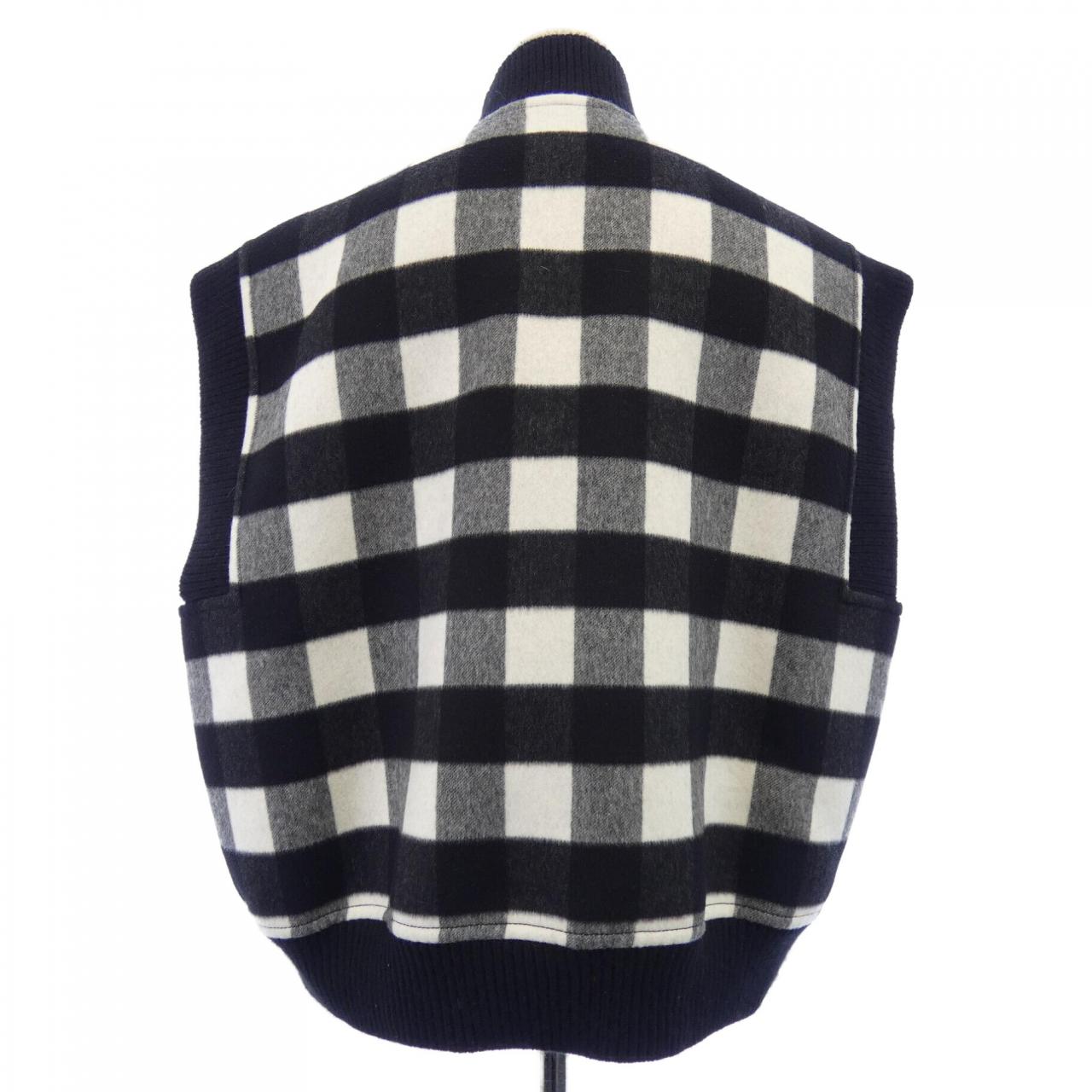 ルイヴィトン LOUIS VUITTON スリーブレス　チェックボンバジャケット FTVE62B09 ベスト