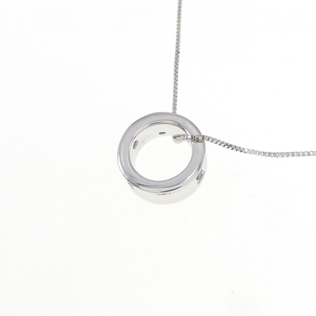 K10WG ダイヤモンド ネックレス 0.06CT
