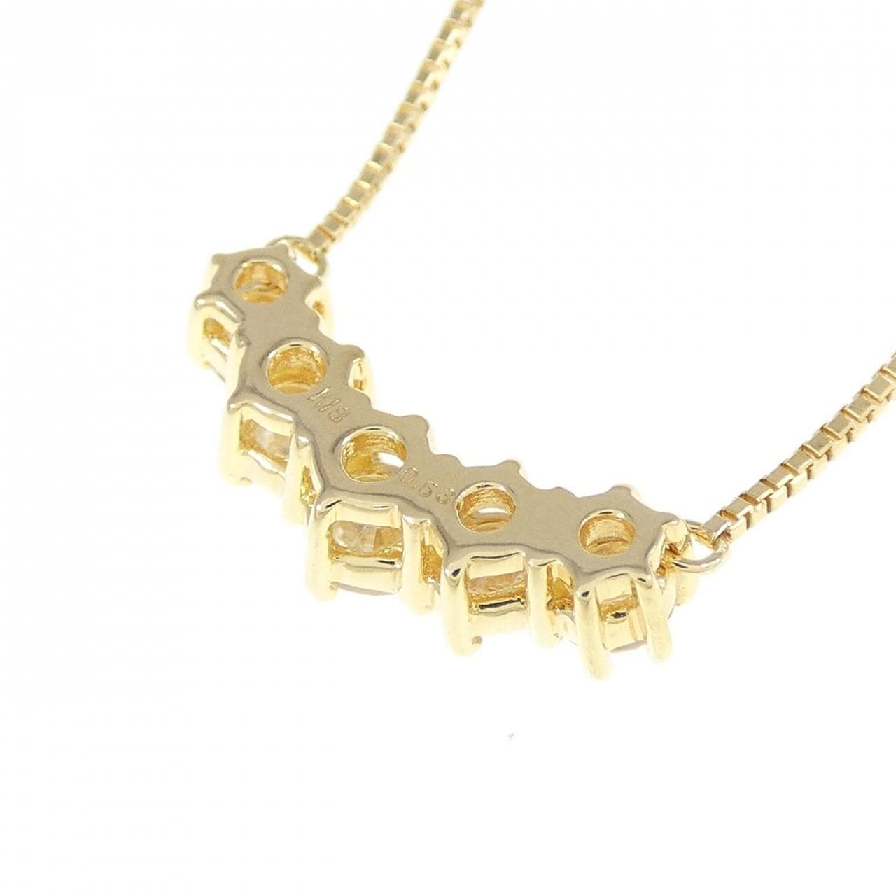 K18YG ダイヤモンド ネックレス 0.53CT