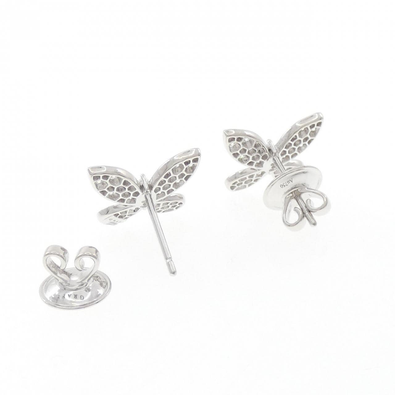 グラフ パヴェ バタフライ ピアス