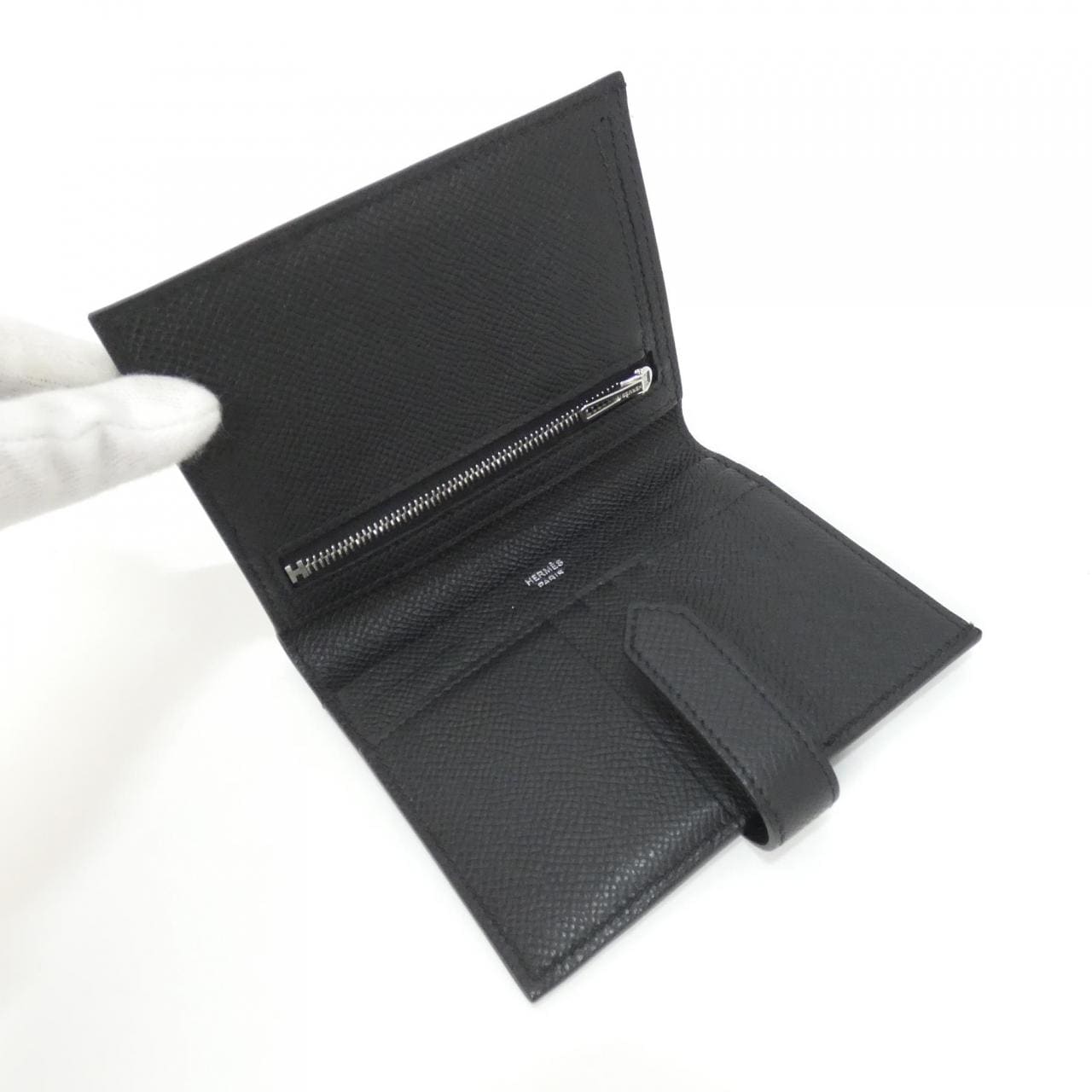 エルメス ベアン コンパクト モノクローム 082976CY 財布