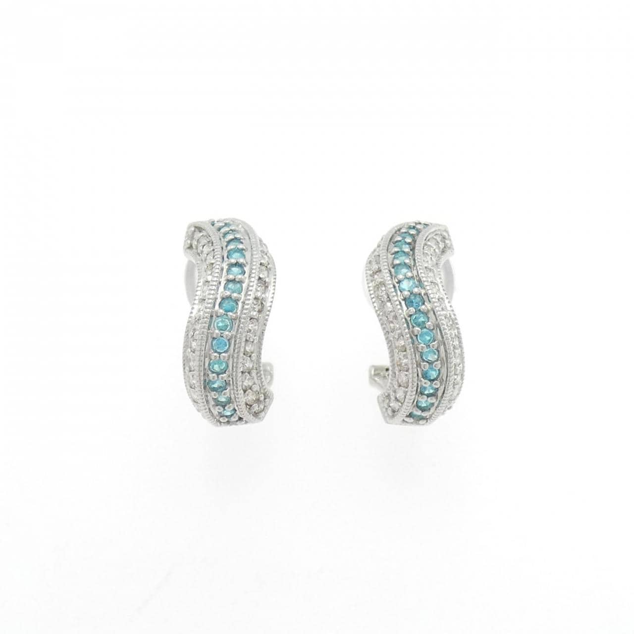 K18WG トルマリン ピアス/イヤリング 0.32CT