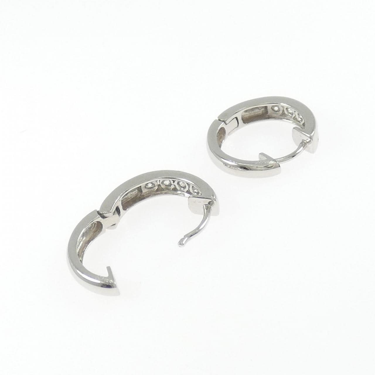 PT900 ダイヤモンド フープ ピアス 0.50CT