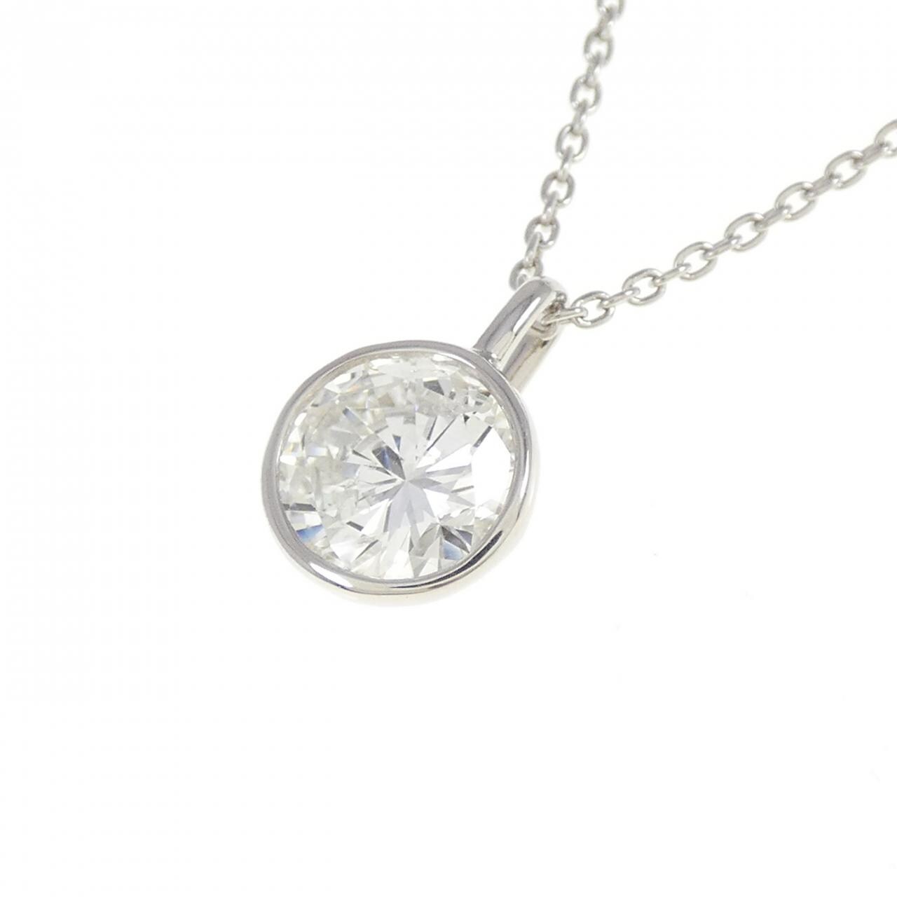 【リメイク】PT900/PT850 ダイヤモンド ネックレス 1.029CT G I1 Good