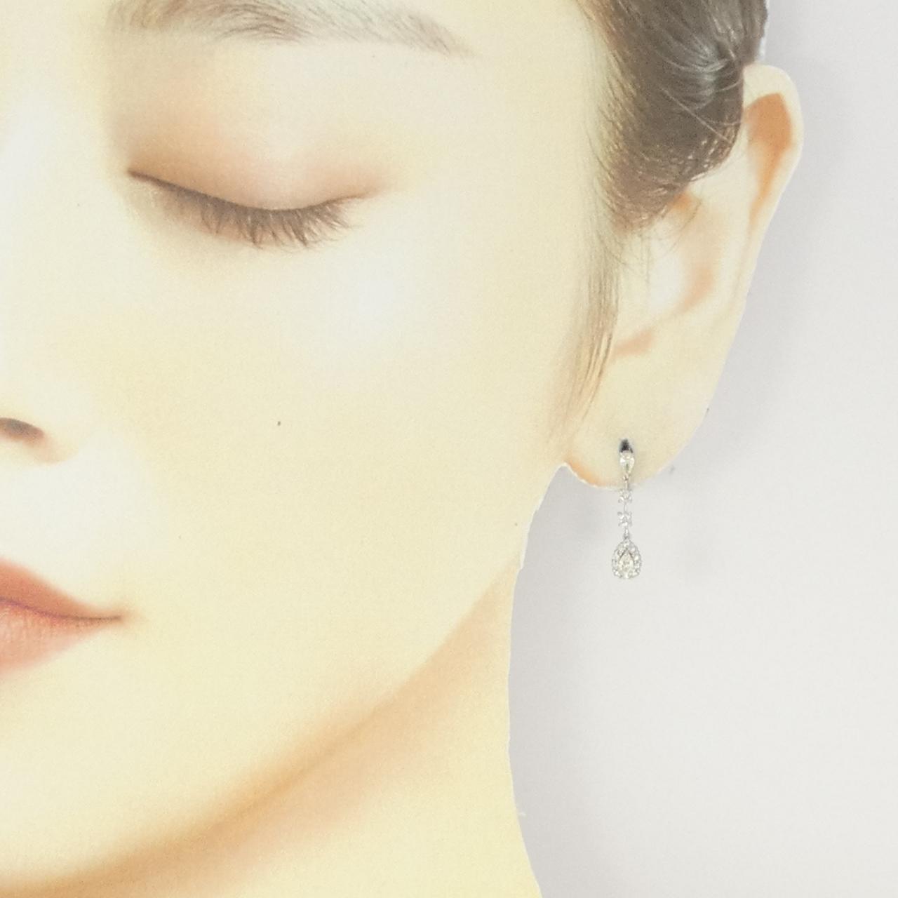 【新品】PT900 ダイヤモンド ピアス 0.60CT