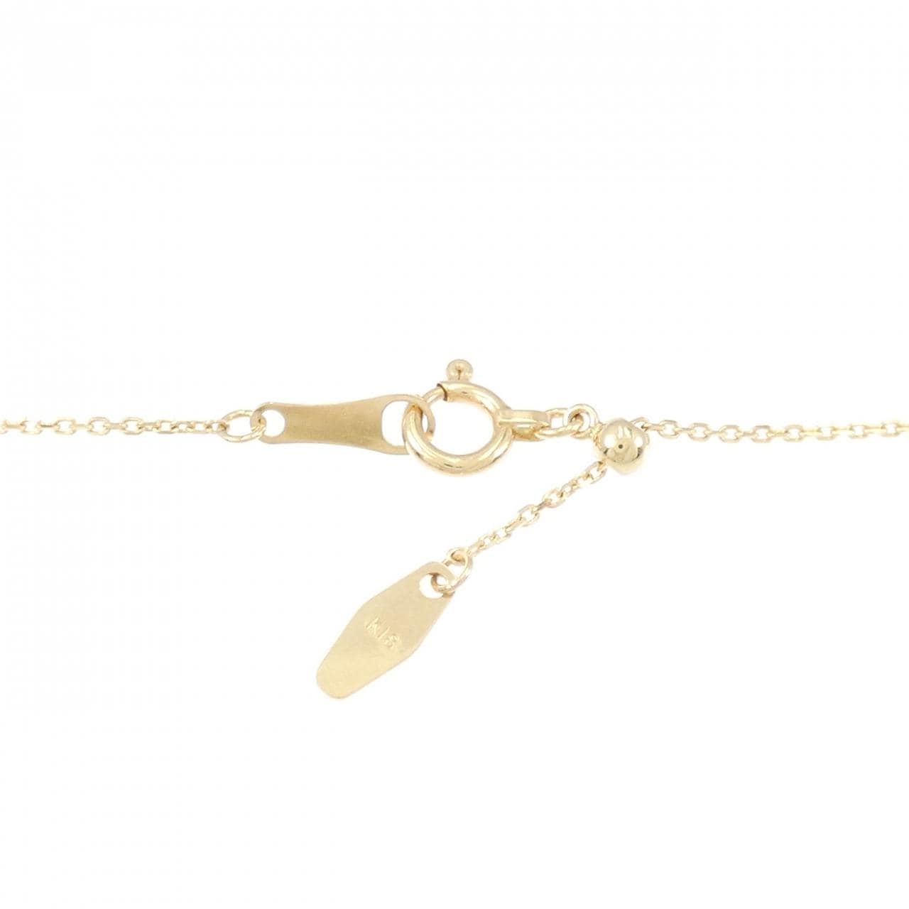 [BRAND NEW] K18YG Horseshoe Diamond Necklace 0.302CT