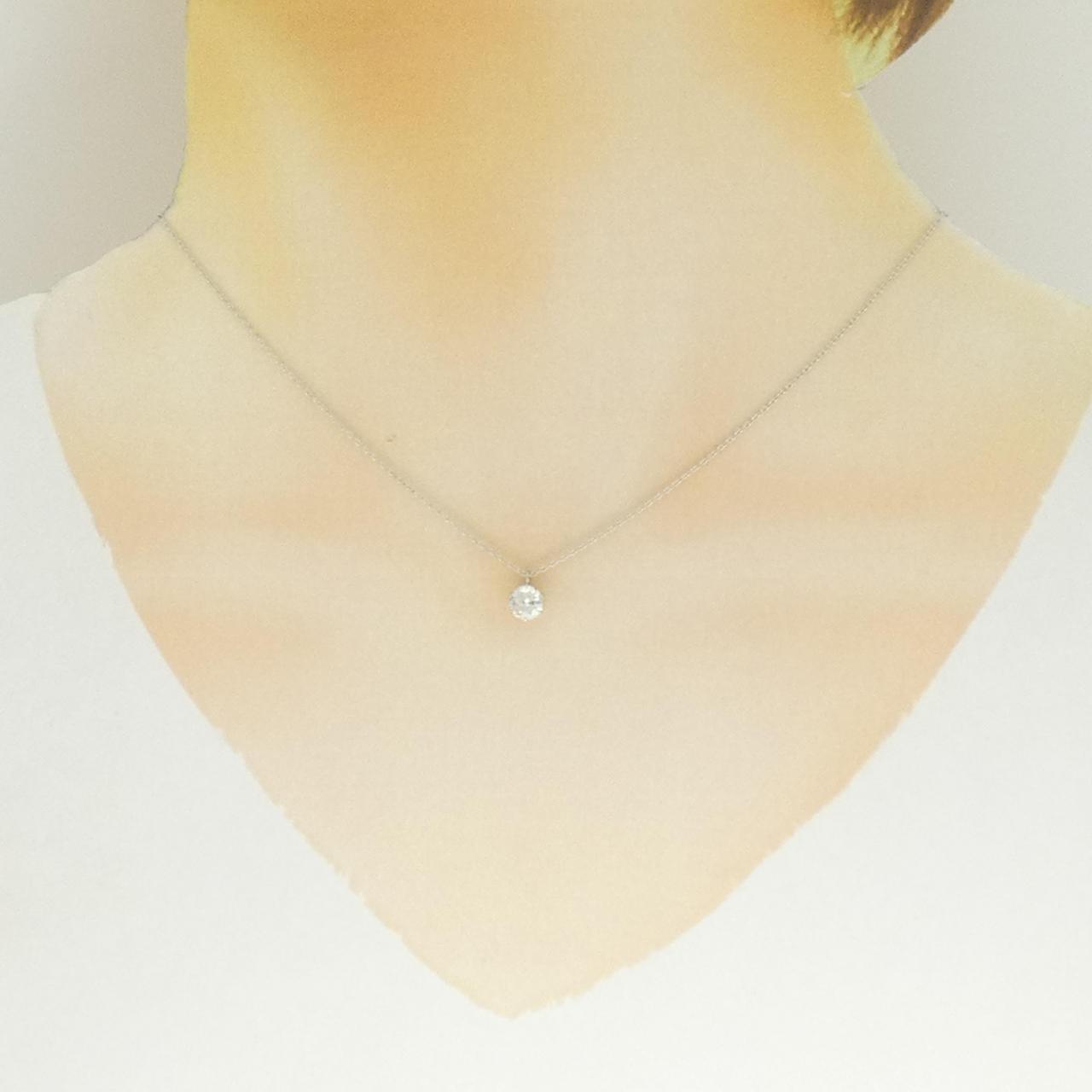 PT900/PT850 ソリティア ダイヤモンド ネックレス 0.52CT