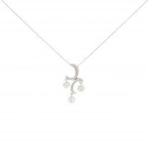 K18WG ダイヤモンド ネックレス 1.00CT