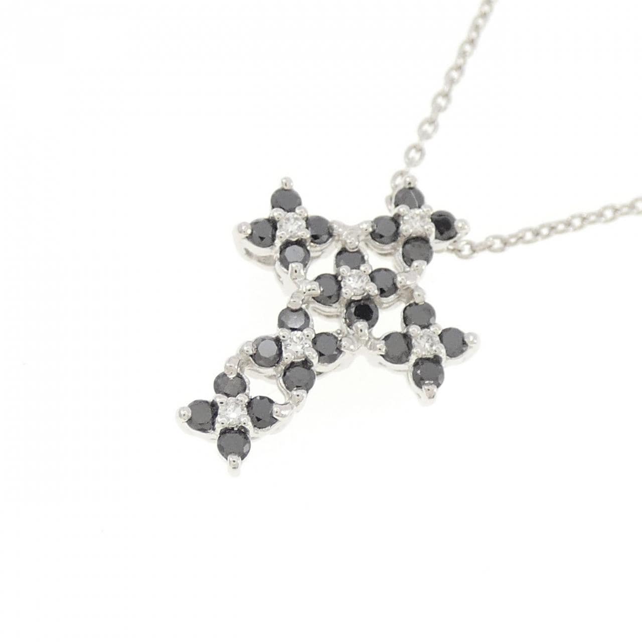 ポンテヴェキオ クロス ダイヤモンド ネックレス 0.04CT