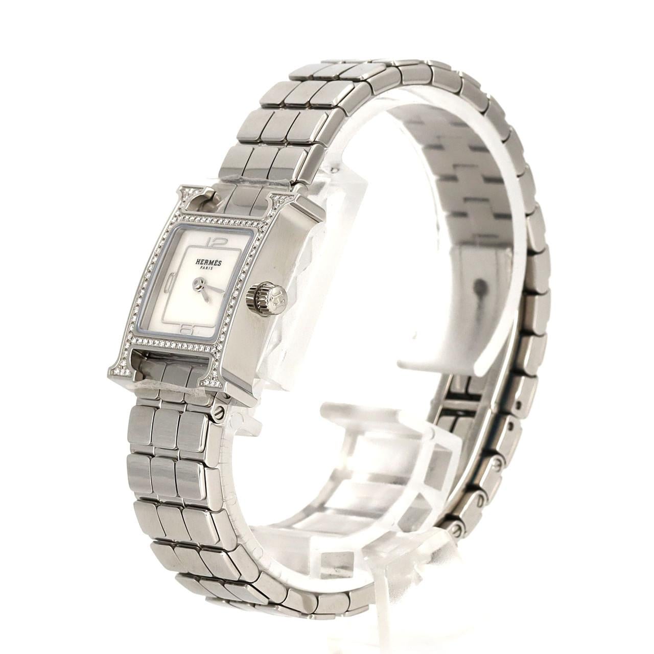 HERMES H 手錶/D HH1.131 不銹鋼石英