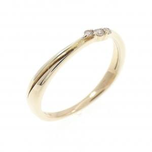 K10YG/K10WG スリーストーン ダイヤモンド リング