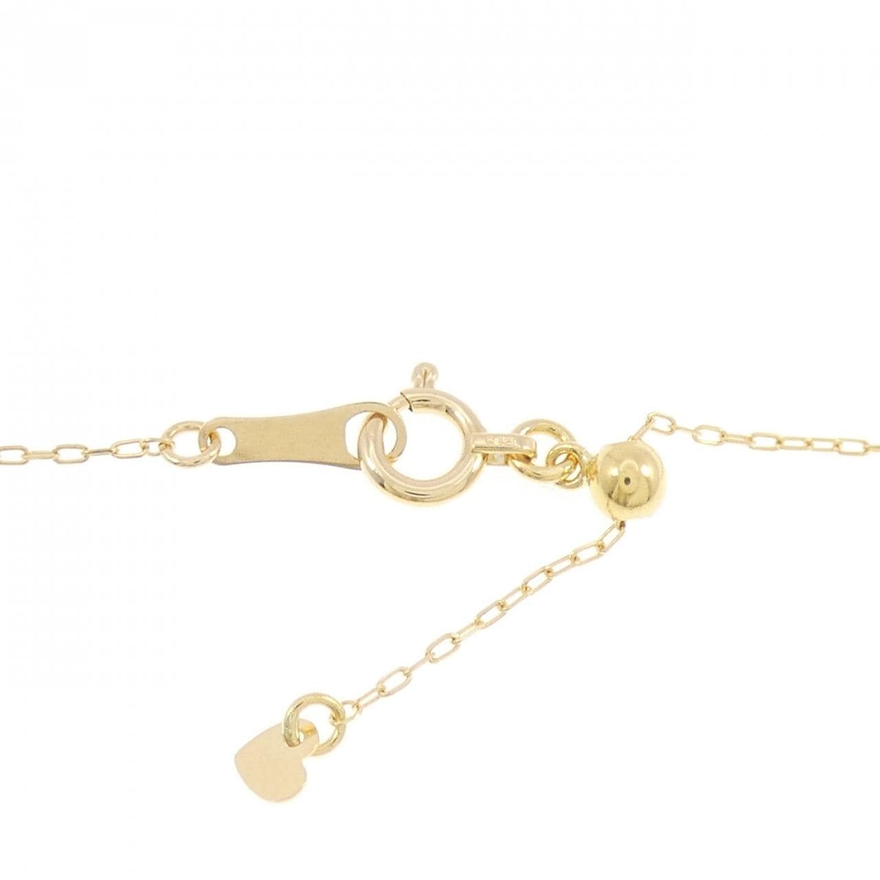 K18YG ソリティア ダイヤモンド ネックレス 0.10CT