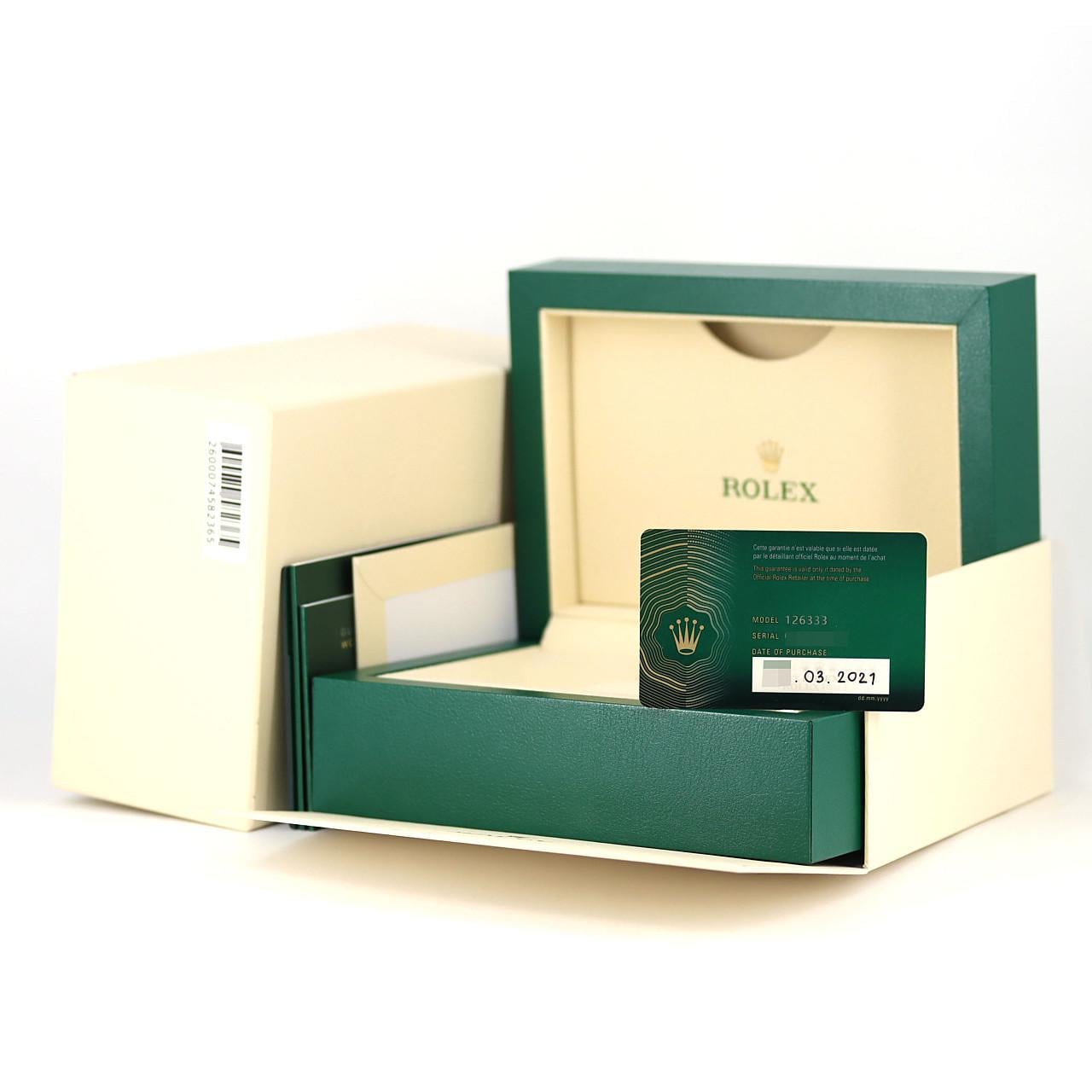 ロレックス デイトジャスト 126333 SSxYG 自動巻 ランダム番