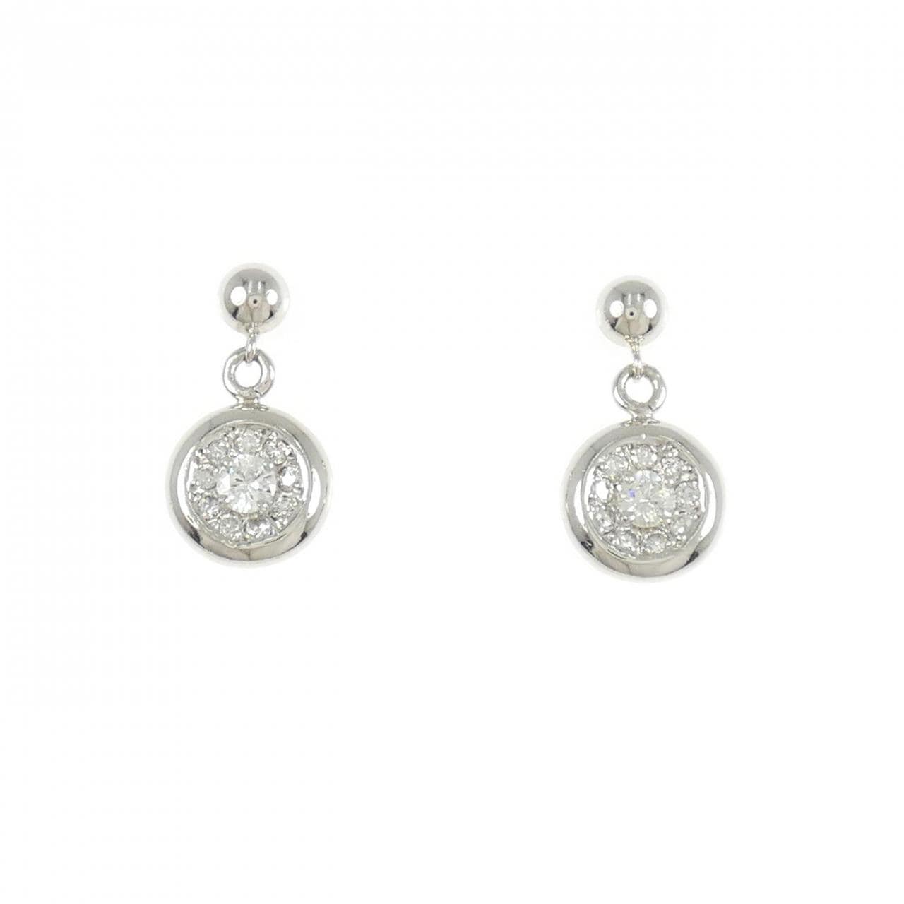 PT900 ダイヤモンド ピアス 0.44CT