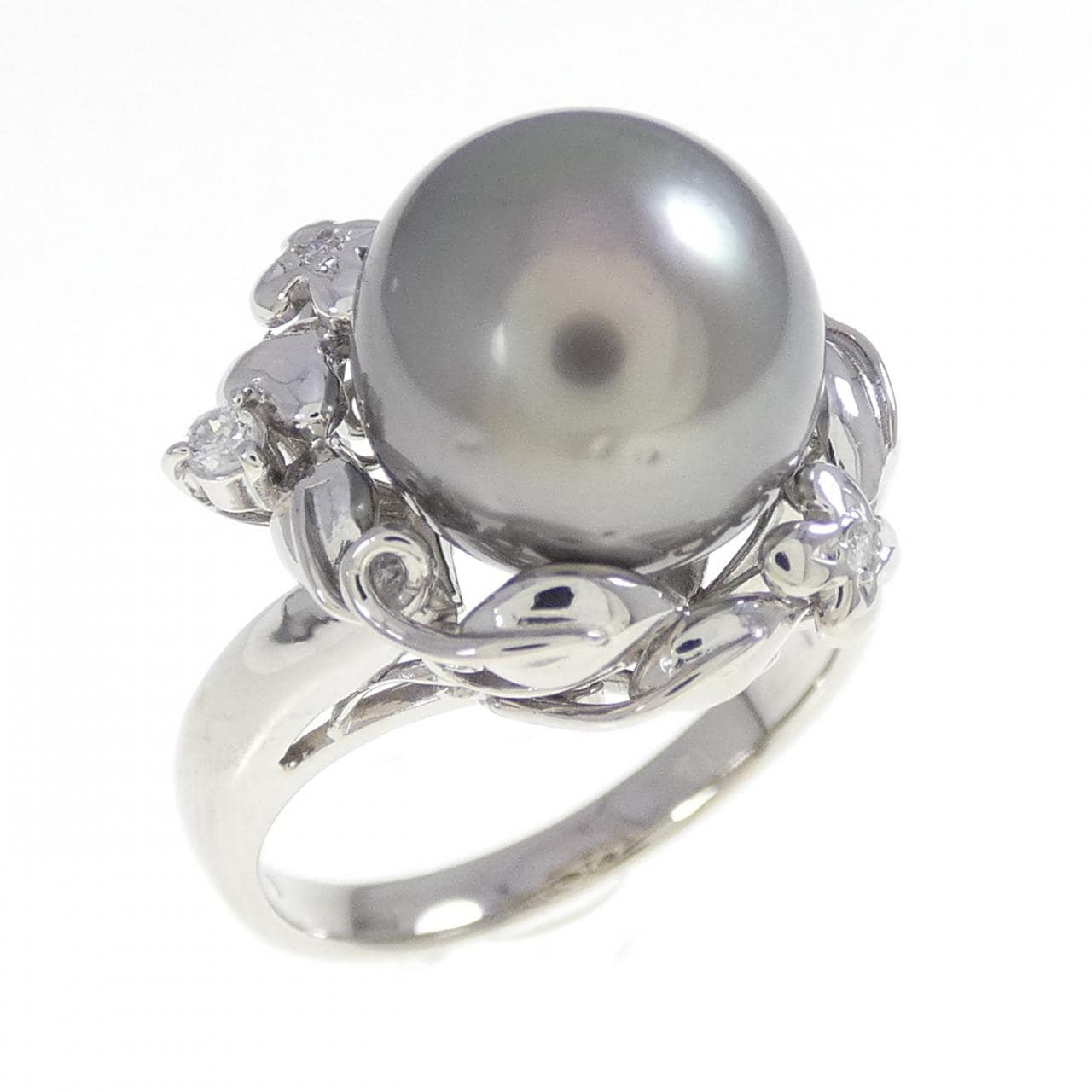 PT900 黒蝶パール リング 10.4mm