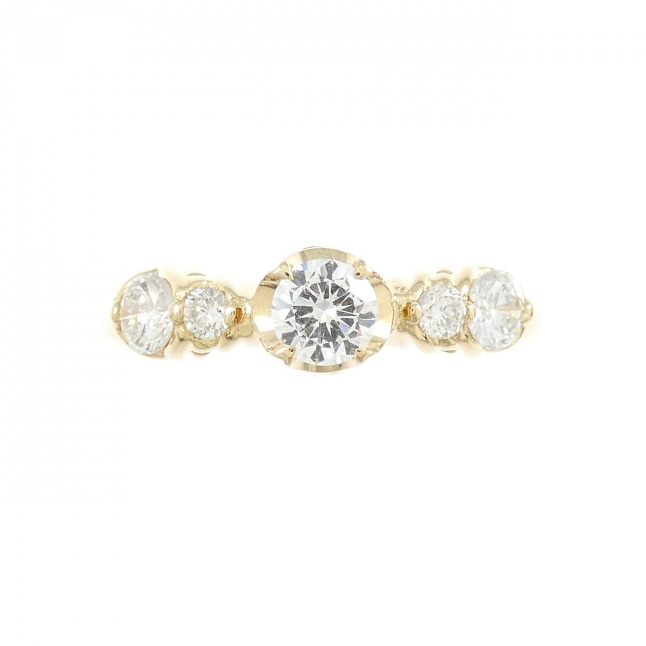 K18YG ダイヤモンド リング 0.59CT