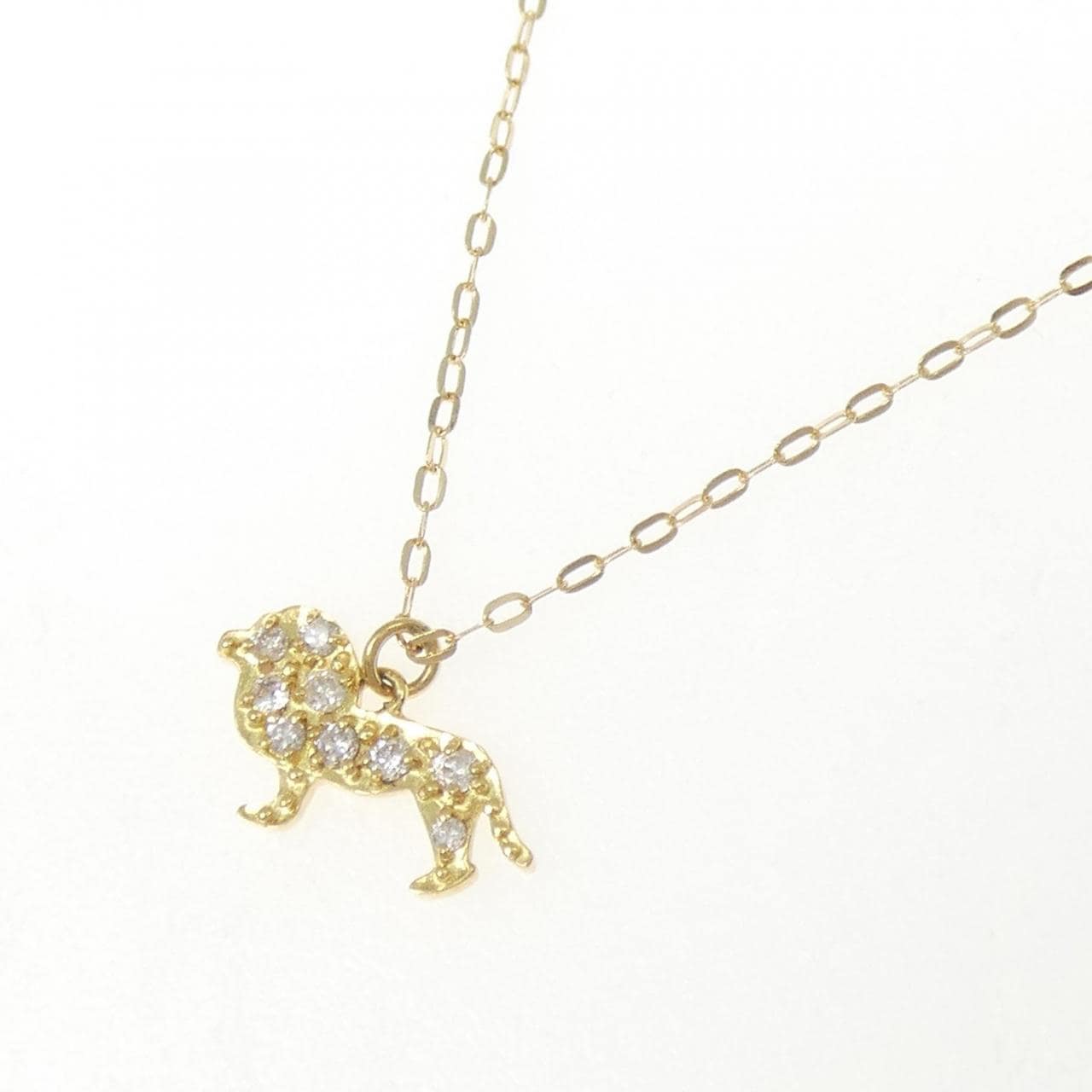 【新品】K18YG ダイヤモンド ネックレス 0.08CT
