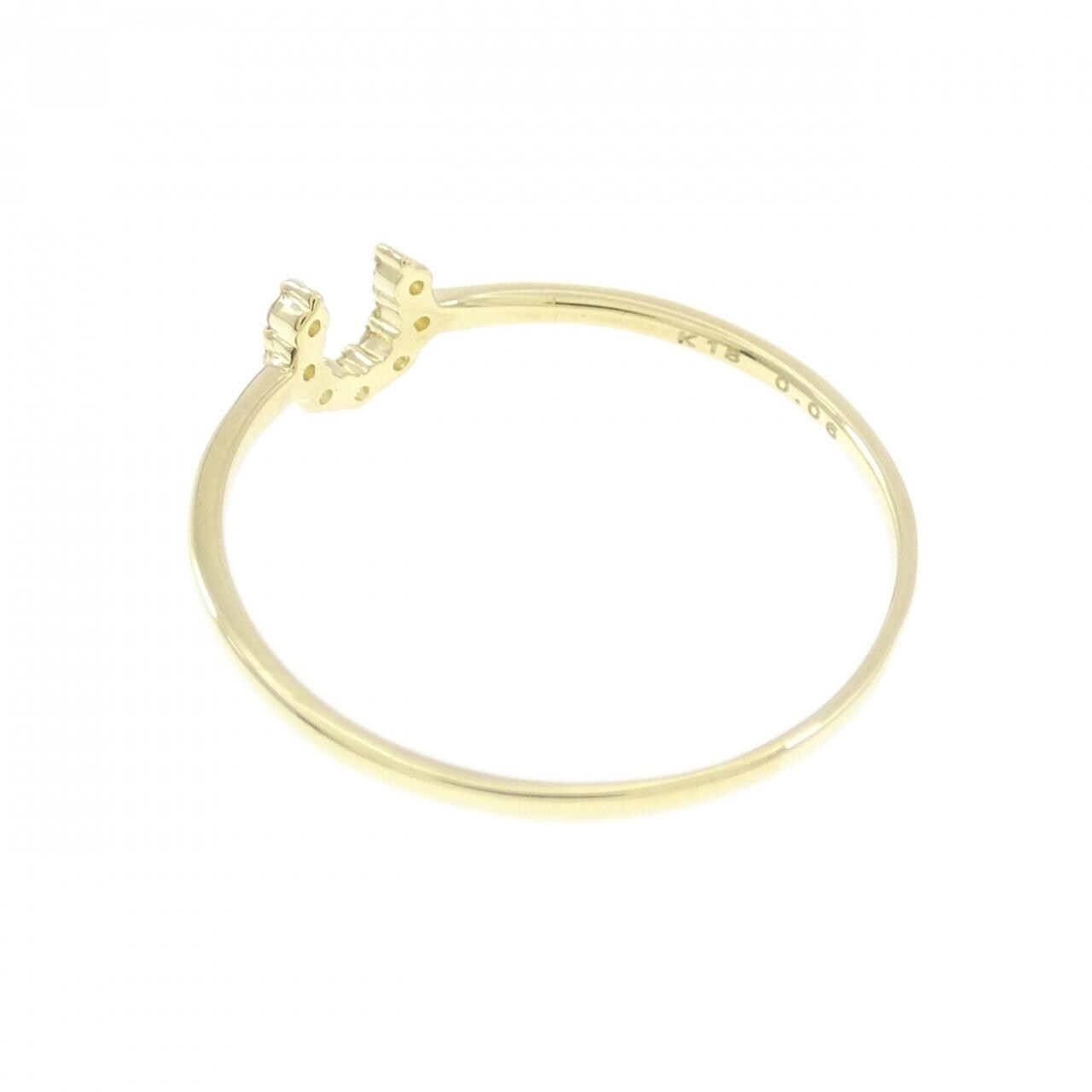 【新品】K18YG ダイヤモンド リング 0.06CT