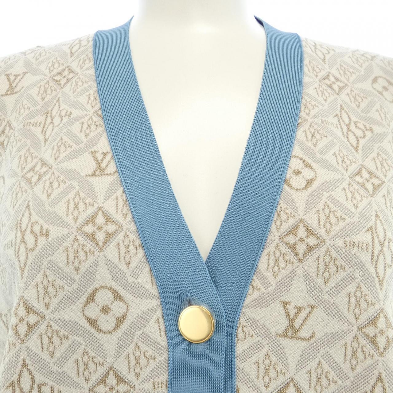 ルイヴィトン LOUIS VUITTON SINCE1854 コントラストトリム FMKC89LW2 カーディガン