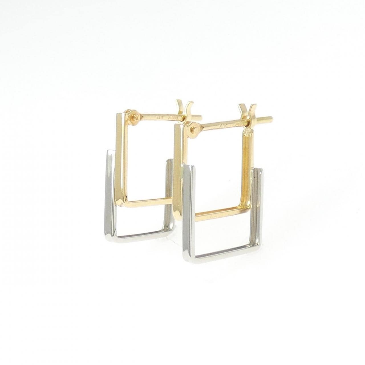 【新品】K18YG/PT900 ピアス