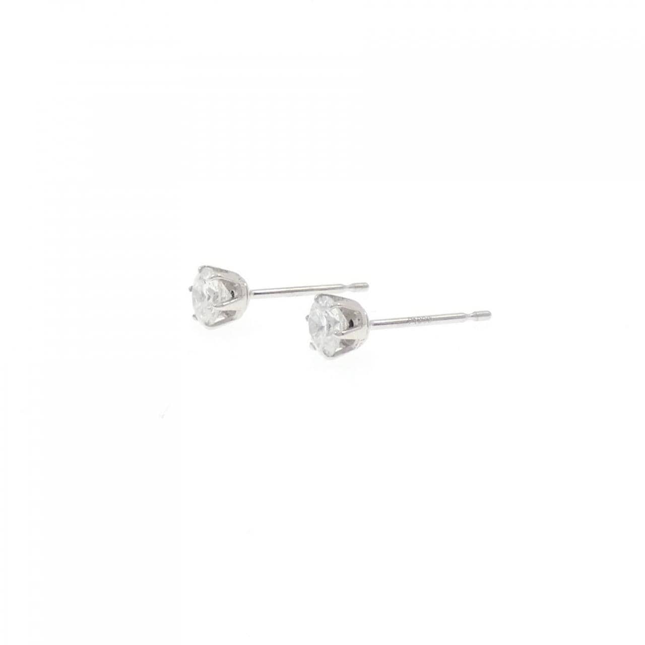 PT900 ソリティア ダイヤモンド ピアス 0.505CT