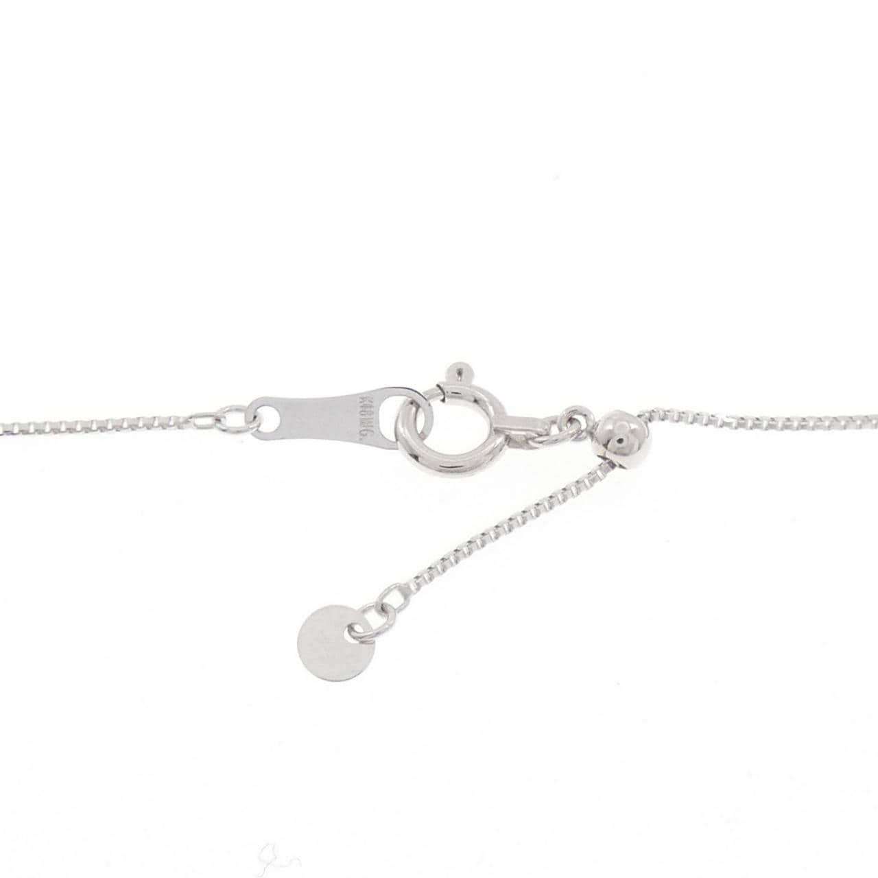 K18WG ダイヤモンド ネックレス 0.12CT