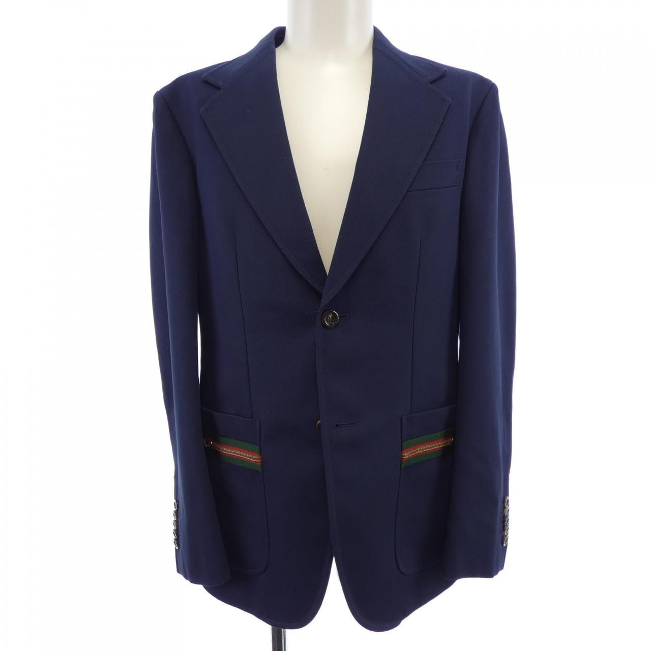 グッチ GUCCI ウェブストライプディテール付コットンフォーマルジャケット 751155 Z8BI4 ジャケット