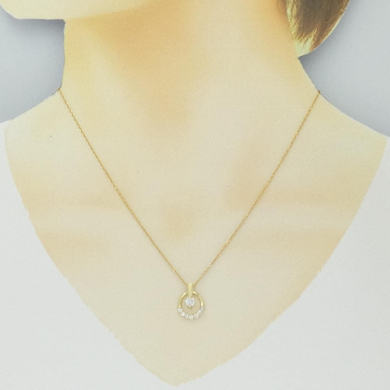 K18YG ダイヤモンド ネックレス 0.40CT