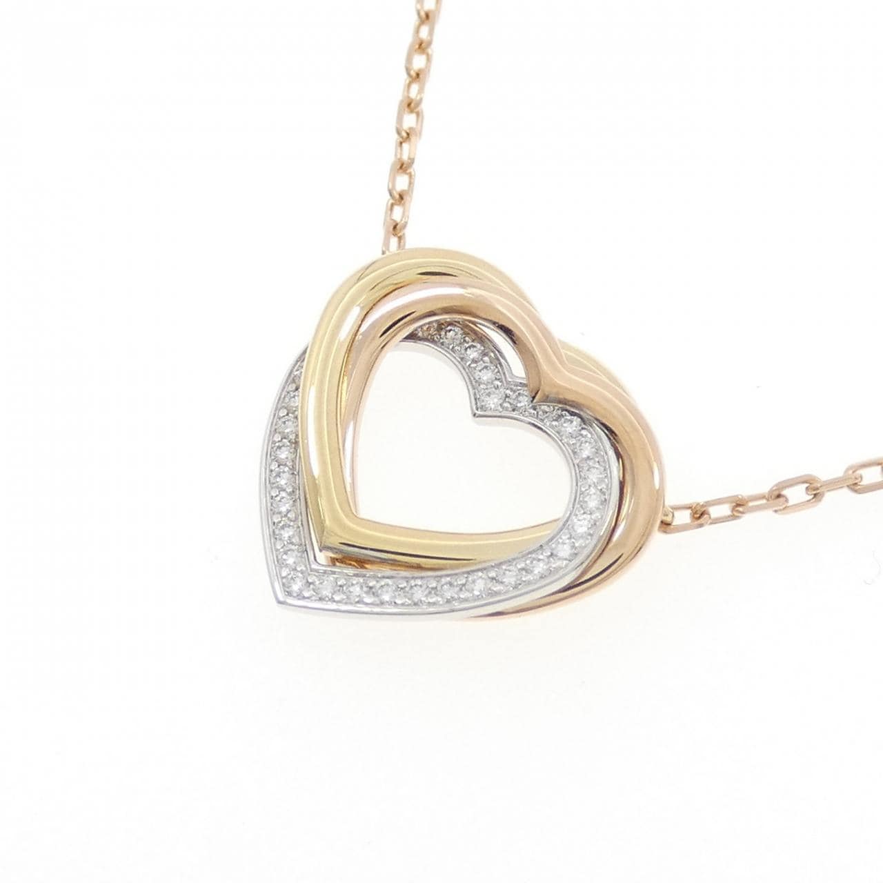 カルティエ トリニティ ハート ネックレス