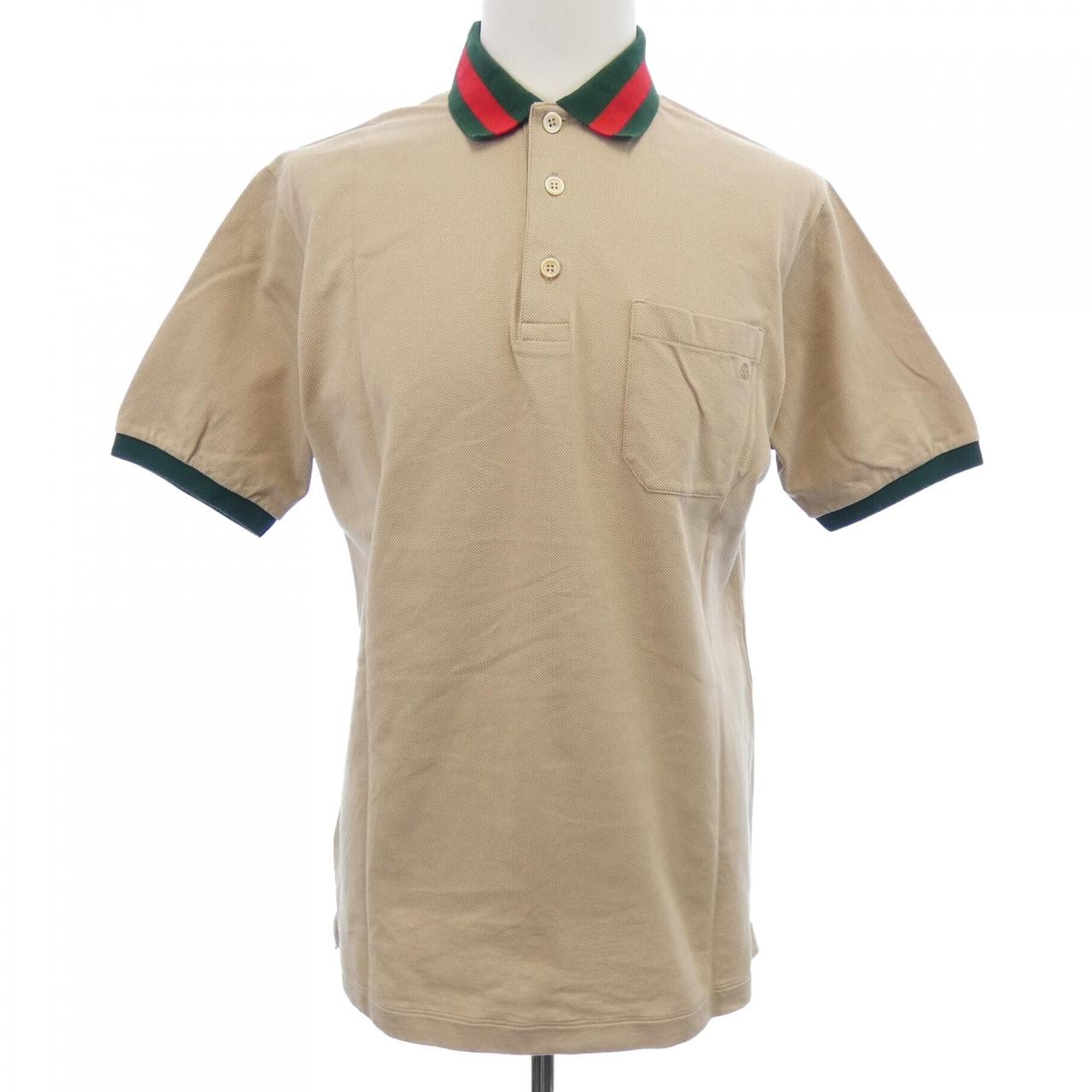 グッチ GUCCI ウェブ ストライプ カラー(襟)付き コットンピケ ポロシャツ 701735 XJELJ ポロシャツ