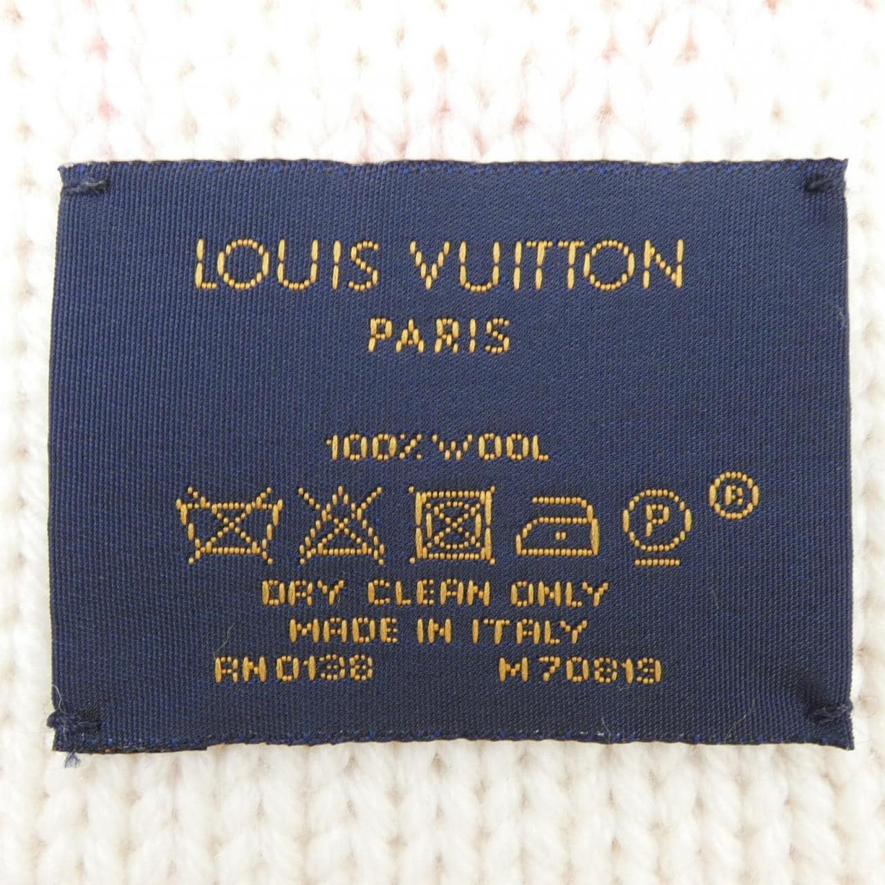 ルイヴィトン LOUIS VUITTON エシャルプ モーニングラム M70819 MUFFLER