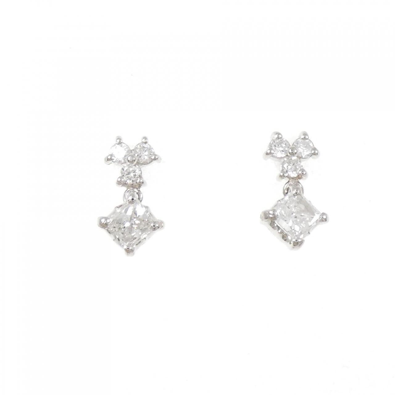 PT900 ダイヤモンド ピアス 0.60CT
