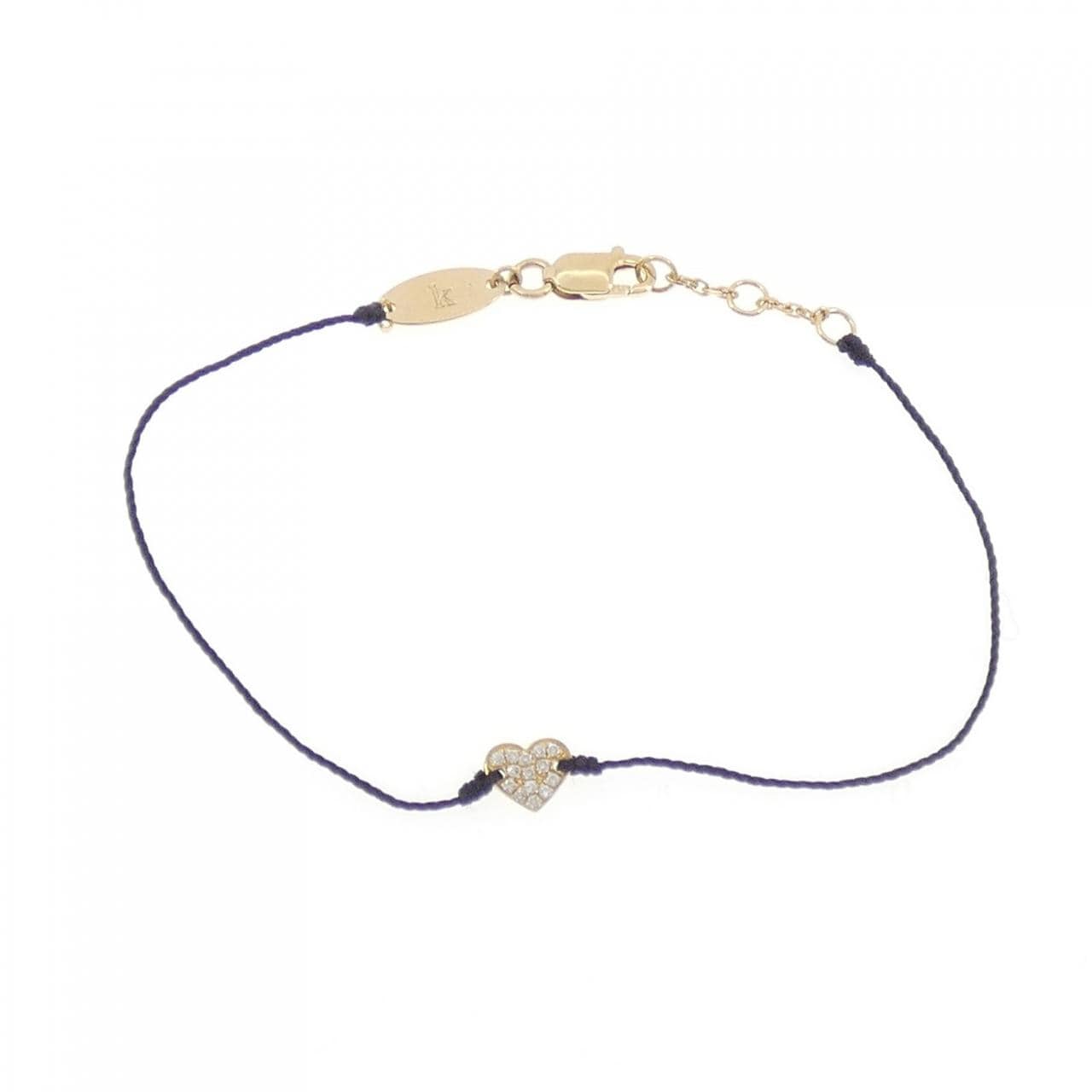 レッドライン ハート ダイヤモンド ブレスレット 0.046CT