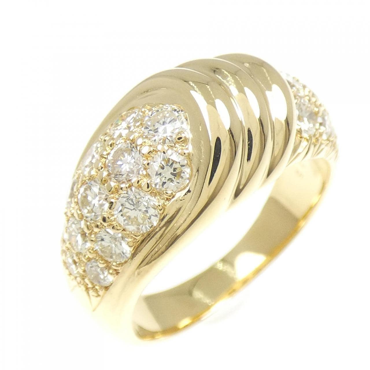 K18YG/K18WG ダイヤモンド リング 1.35CT