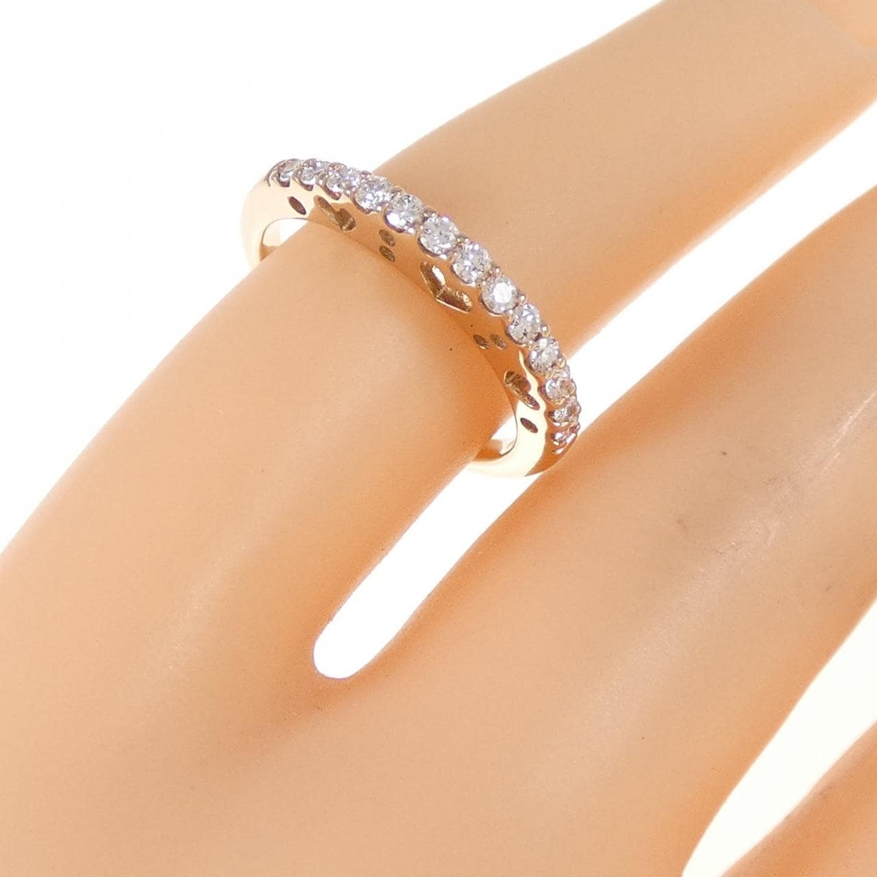 K18PG ハート ダイヤモンド リング 0.20CT