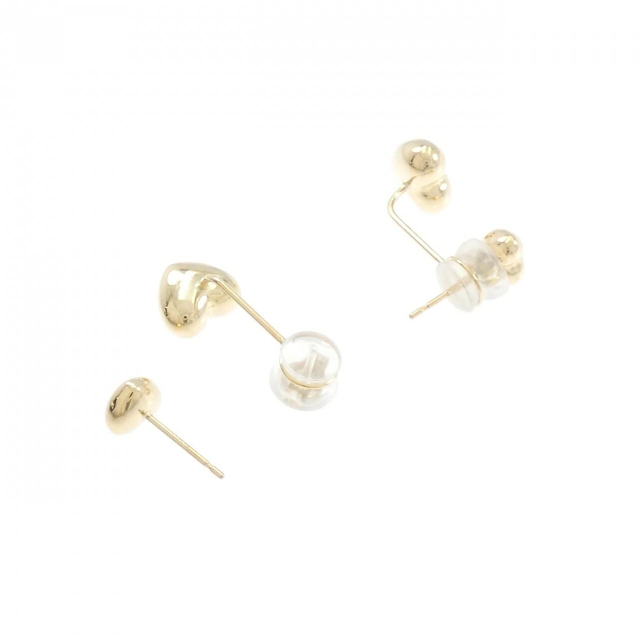 K18YG ハート ピアス