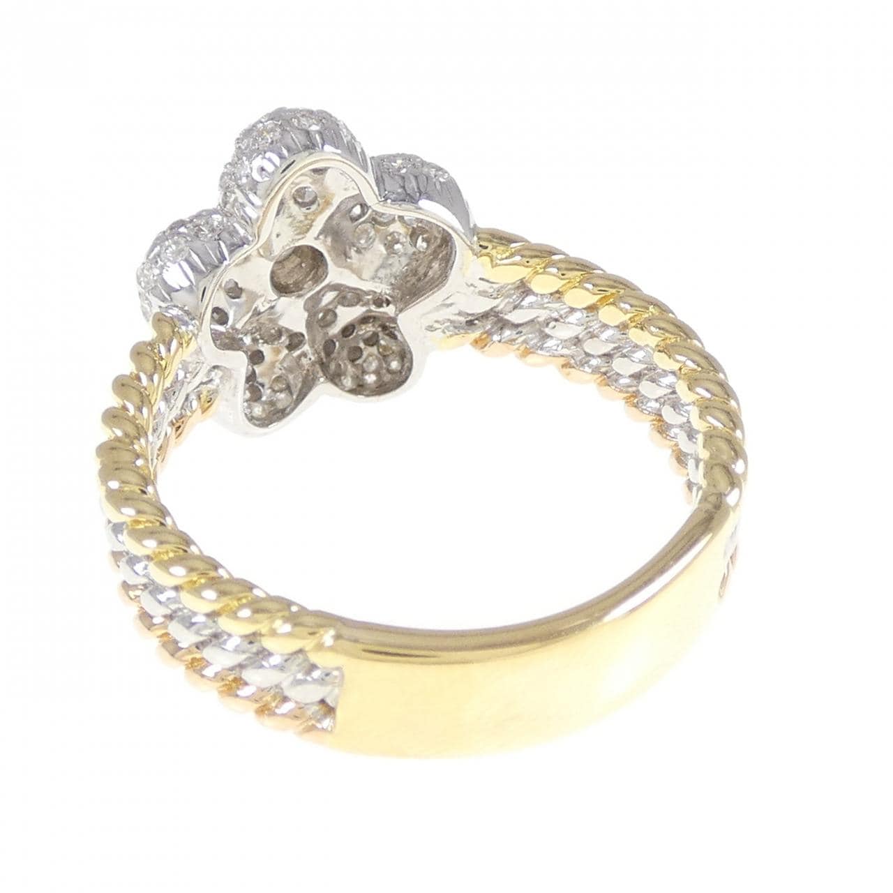 K18 three-color flower Diamond ring 0.56CT
