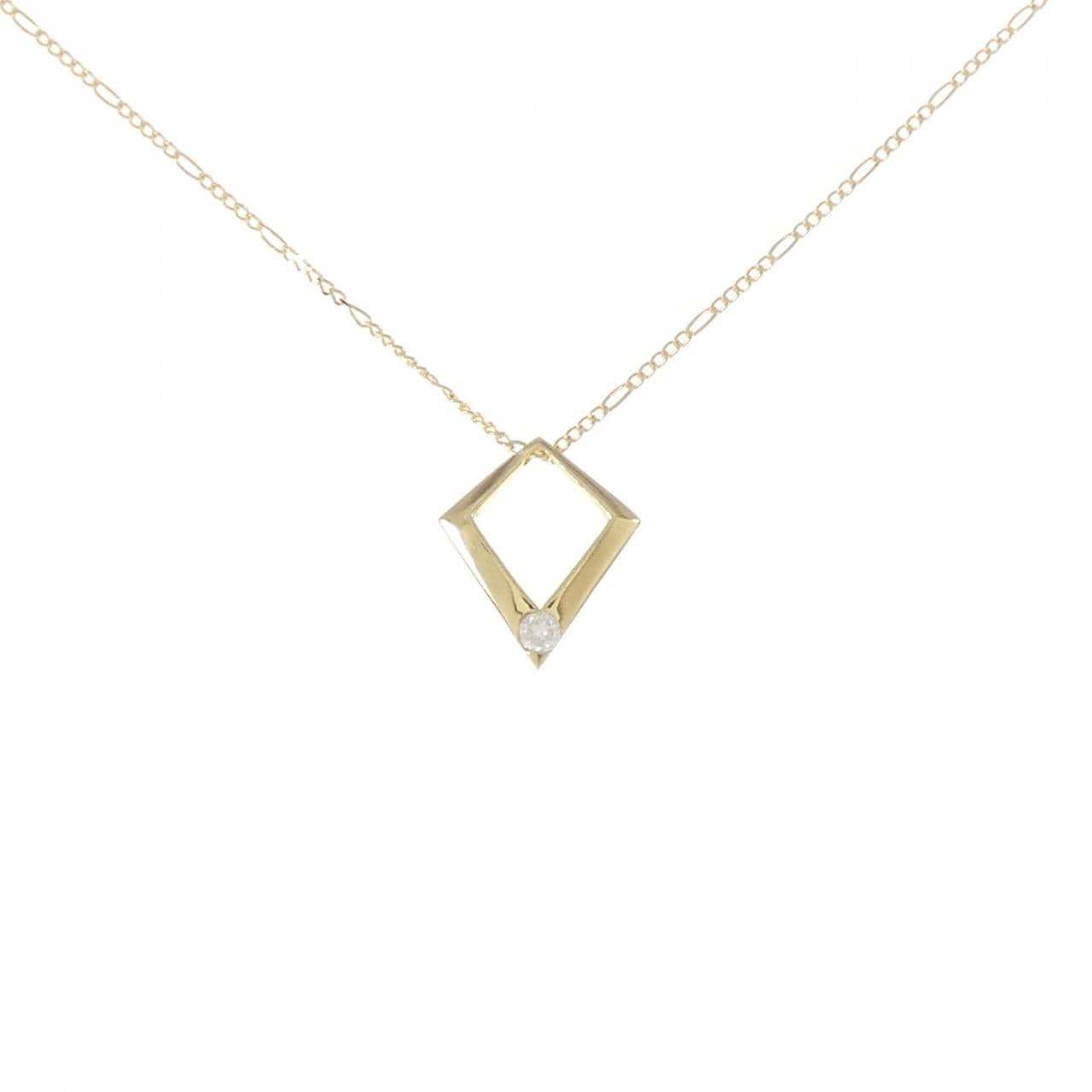 K18YG ダイヤモンド ネックレス 0.08CT