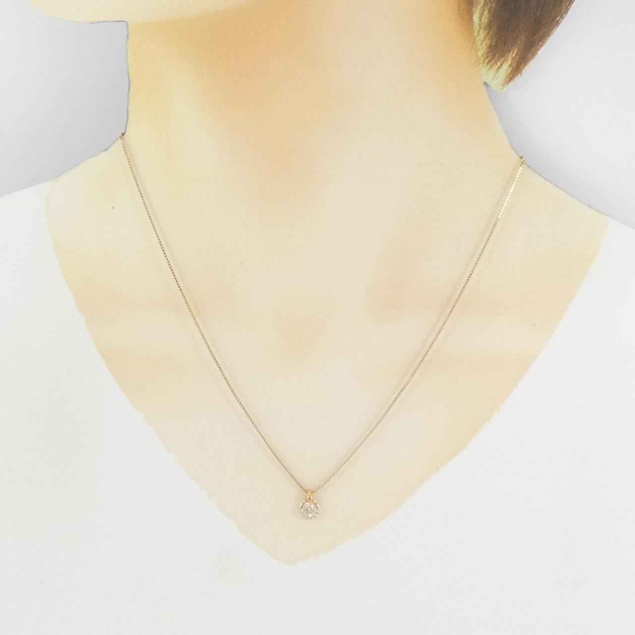 K18PG ダイヤモンド ネックレス 0.31CT
