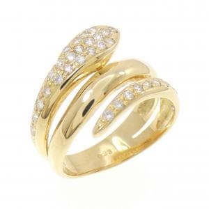 K18YG ダイヤモンド リング 0.33CT