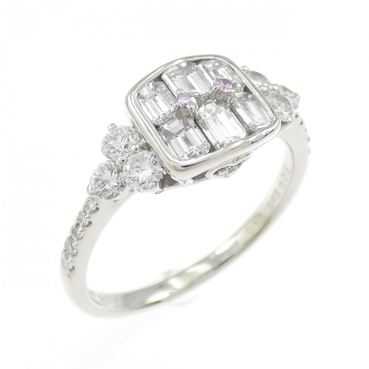 PT900 ピンクダイヤモンド リング 0.015CT