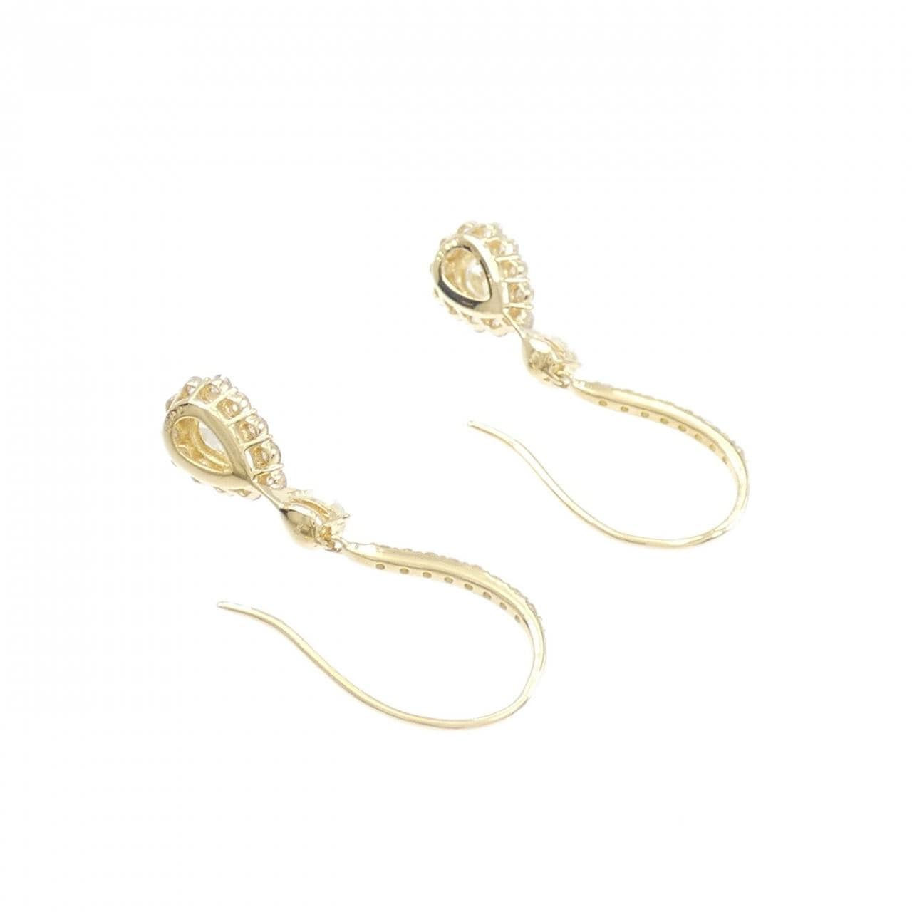 【新品】K18YG ダイヤモンド ピアス 1.10CT