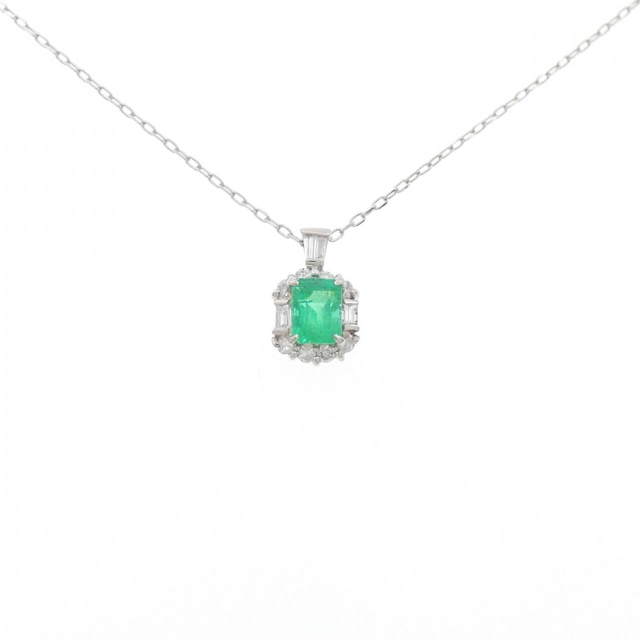 PT900/PT850祖母綠項鏈0.64CT