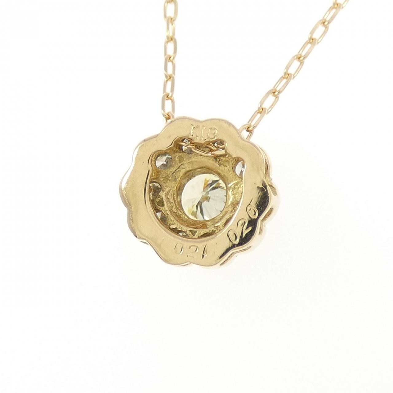 K18YG ダイヤモンド ネックレス 0.20CT