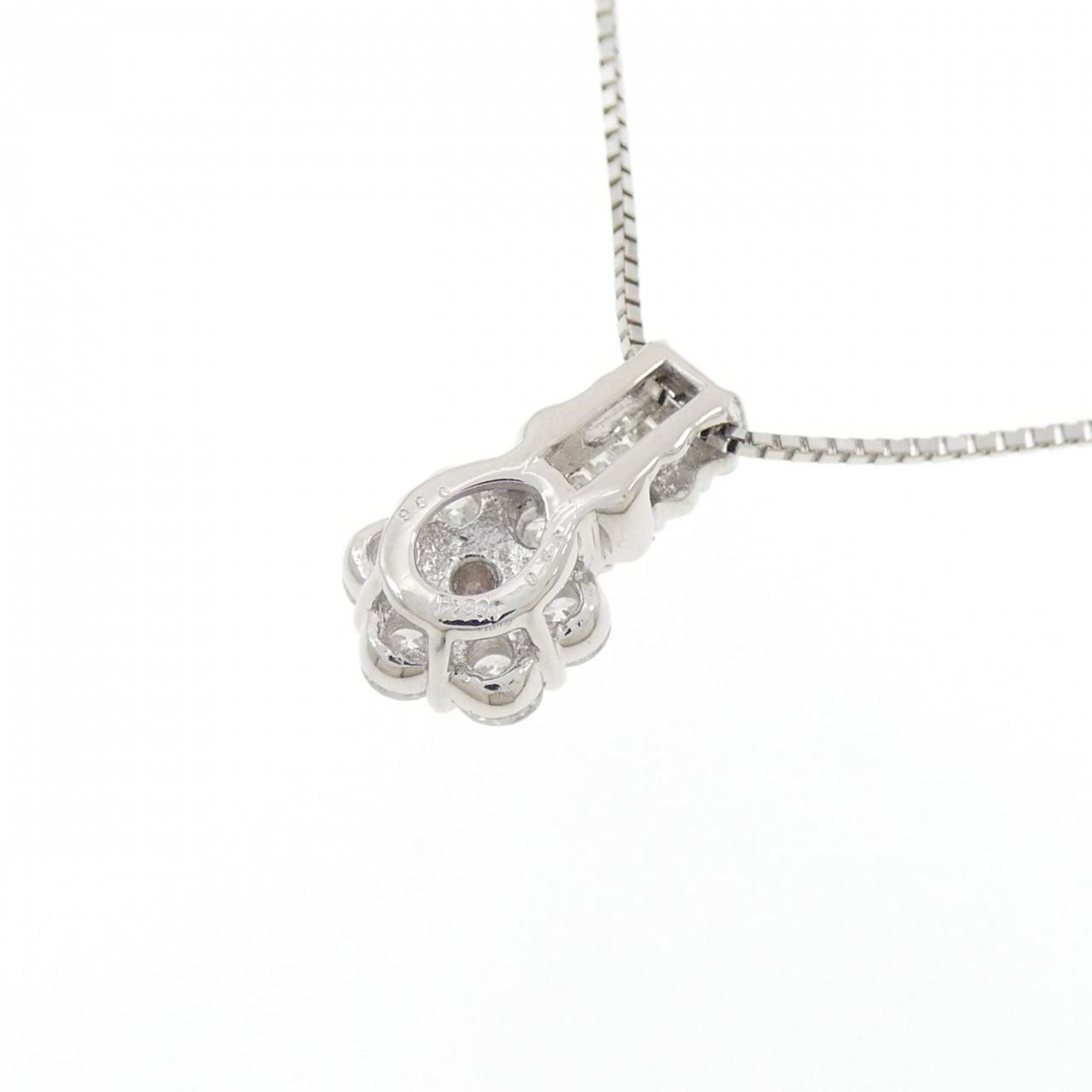 PT900/PT850 ピンクダイヤモンド ネックレス 0.06CT